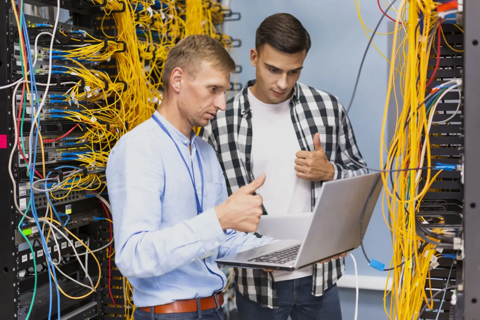 FibrePros network engineers working on a job